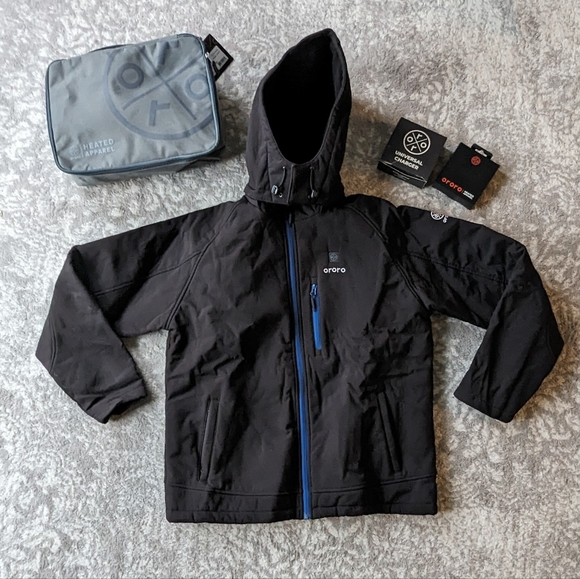 Jackets & Coats Ororo Mens Soft Shell Heated Jacket With Detachable Hood And Battery Pack